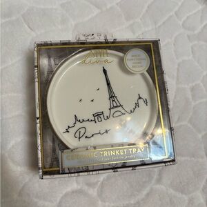 Paris Ceramic Trinket Tray